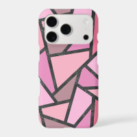 Motif de vitrail aux nuances de corail