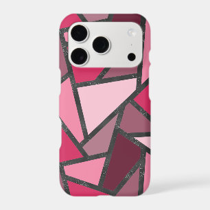 Motif de vitrail aux nuances de rose