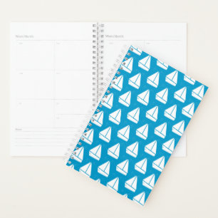 Motif de voilier bleu clair