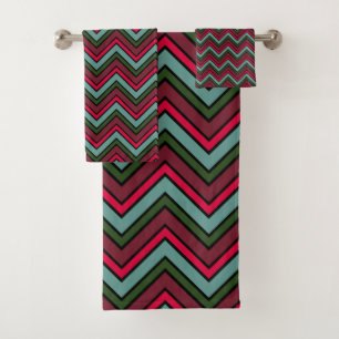 Motif de zigzag de chevron coloré