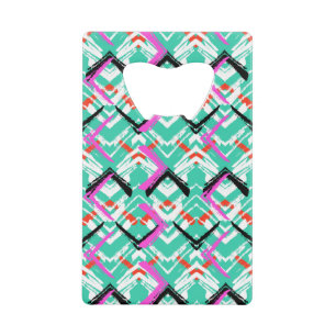 Motif de zigzag turquoise tiré par la main