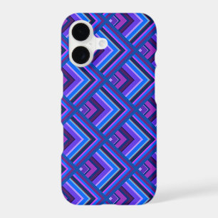 Motif d'écailles à rayures bleues et violettes