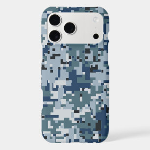Motif décoratif de camouflage numérique bleu marin