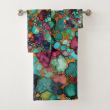 Motif d'encre d'alcool coloré Vibrant