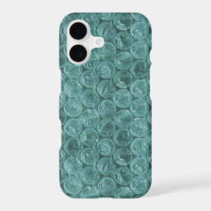 Motif d'enveloppement de bulle turquoise