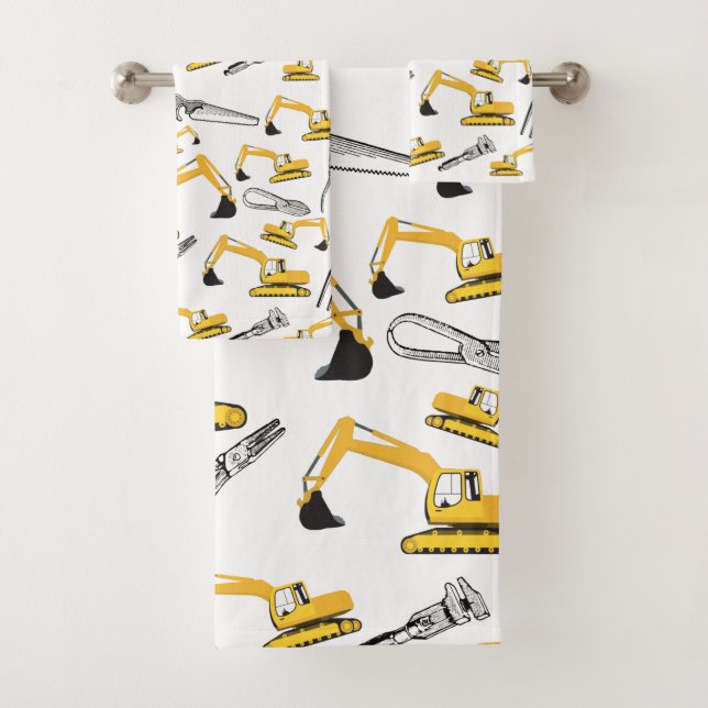 Motif des camions et des outils de construction de (En situation)