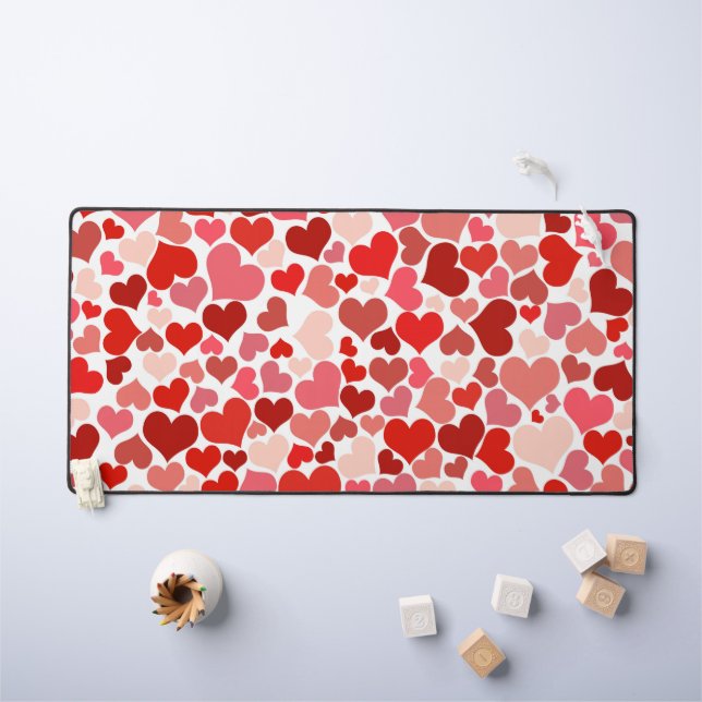 Motif Des Coeurs, Coeurs Rouges, Amour (Tableau pour enfants)