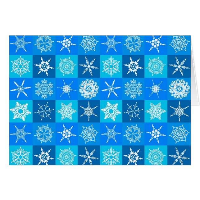 Motif des flocons bleus (Devant horizontal)