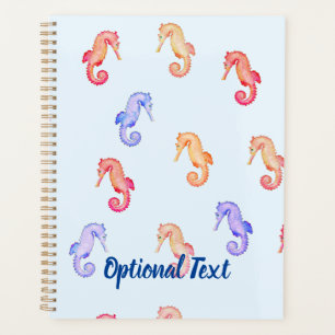 Motif des hippocampes colorés
