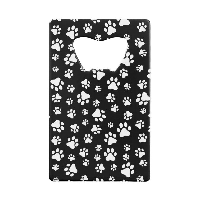 Motif des pattes, Empreintes de pattes, noir et bl (Devant)