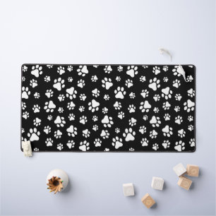 Motif des pattes, Empreintes de pattes, noir et bl