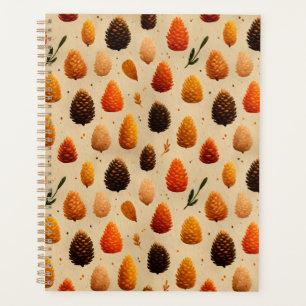 Motif des Pinecones d'hiver chauds
