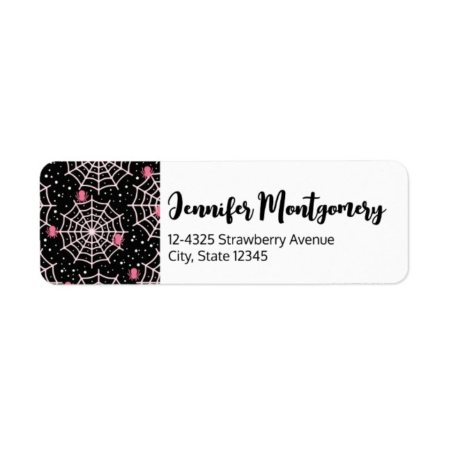 Motif des toiles d'Halloween et araignées (Devant)