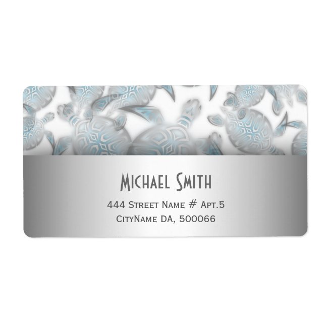 Motif des tortues d'argent (Devant)