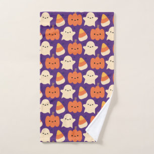 Motif d'Halloween avec bonbon et Motif violet