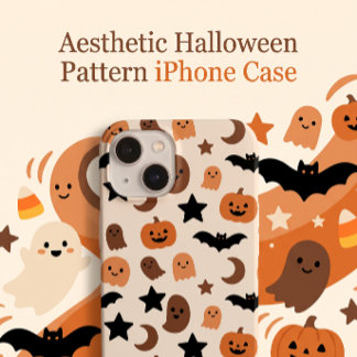 Motif d'Halloween avec des fantômes et des citroui