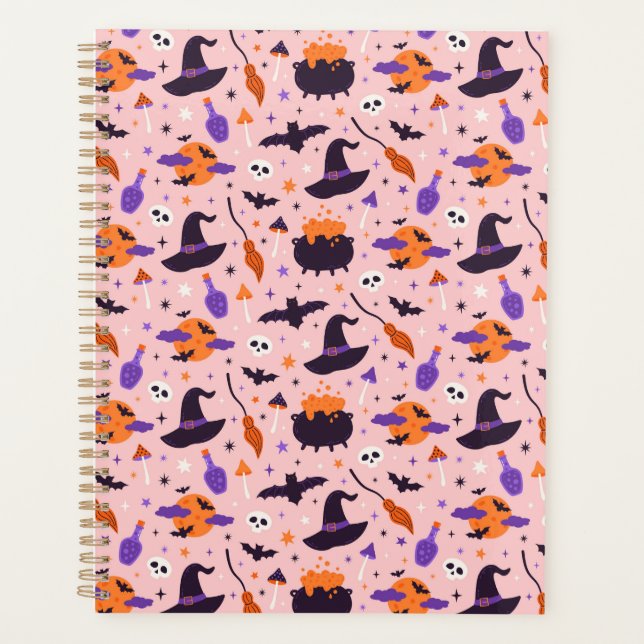 Motif d'Halloween mou et rose (Devant)