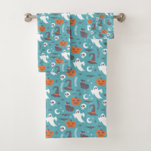 Motif d'Halloween Turquoise amusant