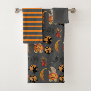 Motif d'Halloween vintage en Gray Holiday