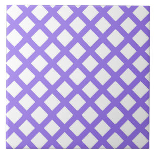 Motif diamant à carreaux blanc violet