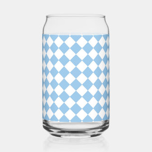 Motif diamant à carreaux bleu blanc