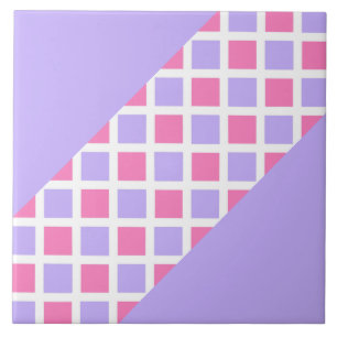Motif diamant à carreaux rose violet
