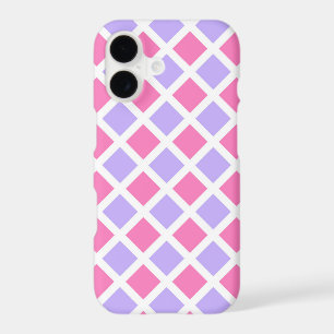 Motif diamant à carreaux rose violet
