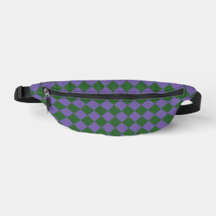 Motif diamant à carreaux violet vert
