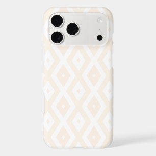 Motif diamant beige et blanc