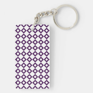 Motif diamant blanc et violet