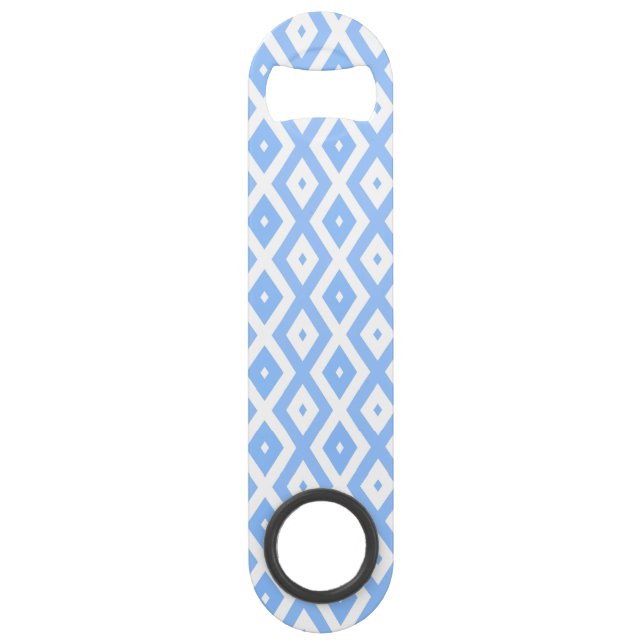 Motif diamant bleu et blanc (Devant)