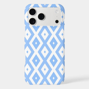 Motif diamant bleu et blanc