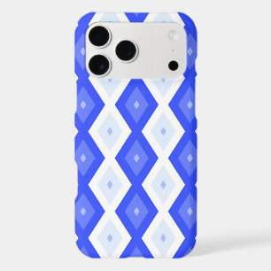 Motif diamant bleu royal