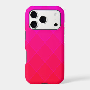 Motif diamant en Neon rose et rouge Ombre