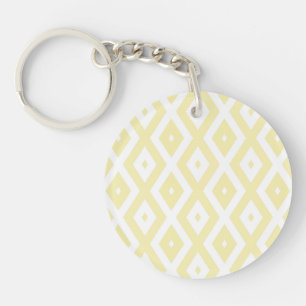 Motif diamant jaune pâle et blanc