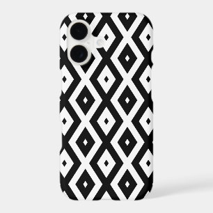 Motif diamant noir et blanc