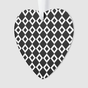 Motif Diamant noir et blanc