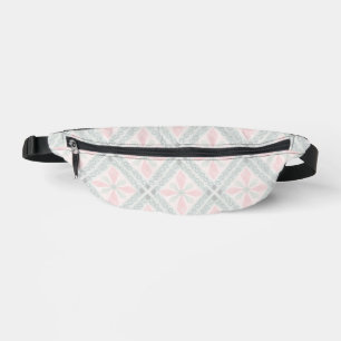 Motif diamant pastel vert et rose