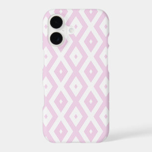 Motif diamant rose pâle et blanc