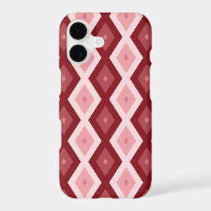 Motif diamant rouge