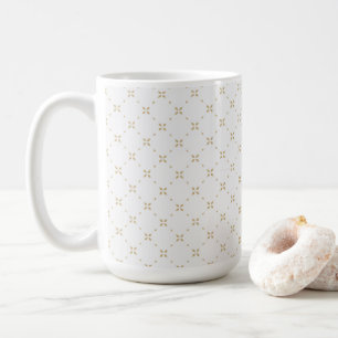 Motif diamant sur Mug de café blanc