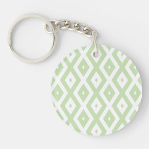 Motif diamant vert pâle et blanc