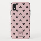 Motif d'icône rose Mickey - Monogramme