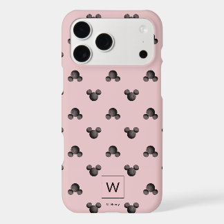 Motif d'icône rose Mickey - Monogramme