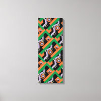 Motif d'illustration de jazz Art Déco vintage Poch