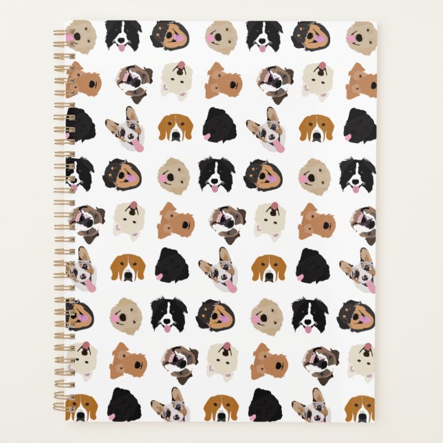 Motif d'illustration du visage de chien mignon (Devant)
