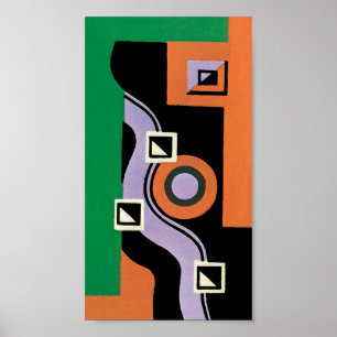 Motif d'illustration vintage Art Déco Jazz Pochoir