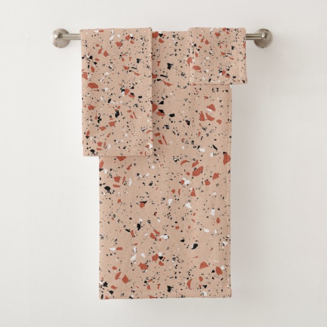 Motif d'impression moderne Pink Terrazzo (En situation)