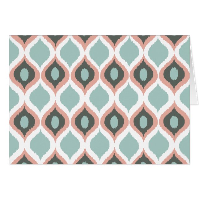 Motif d'impression tribal Ikat géométrique gris ro (Devant horizontal)