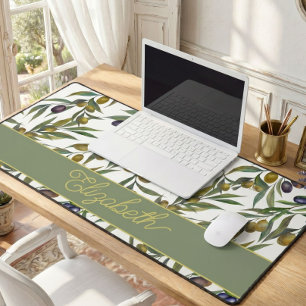 Motif d'olive de campagne française à l'aquarelle 